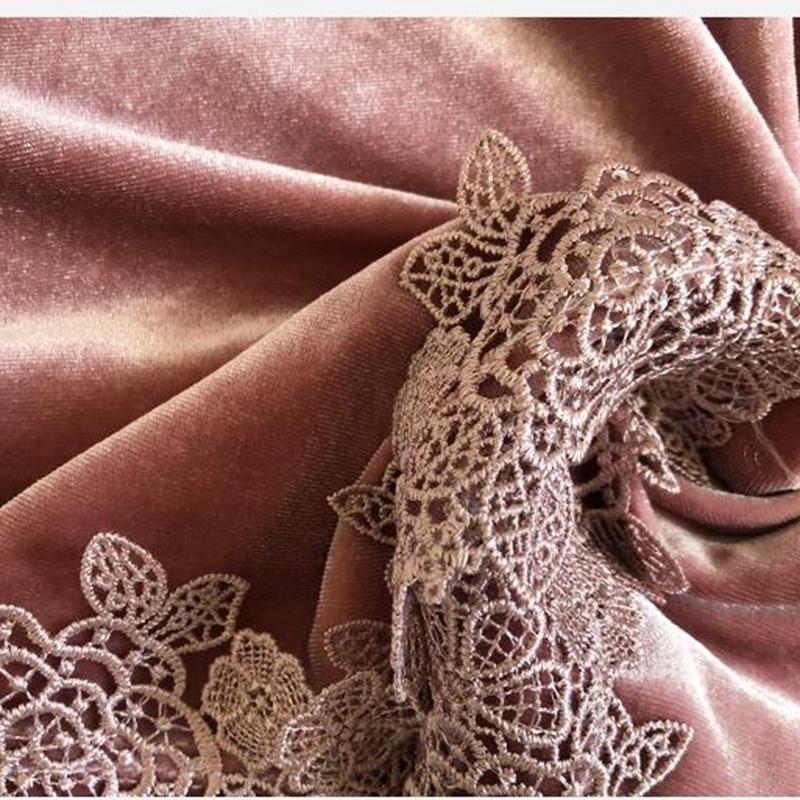 Pajamas Women's Gold Velvet Autumn/winter Suit Sling Nightdress Sexy Nightgown Four-piece Suit with Chest Pad Home Service