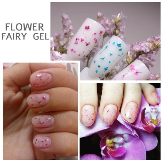 5ml Nail Gel Long Lasting Dried Flower Style High Pigmented Nail Polish Natural Fairies Soak Off UV DIY Gel