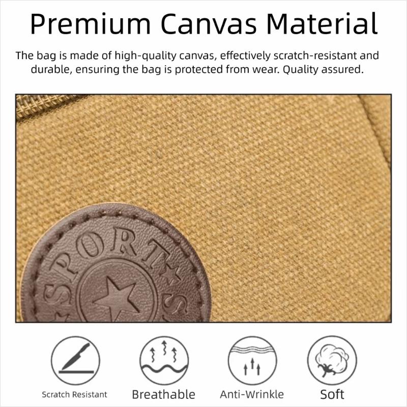 Casual Canvas Waist Bag Waist Bag Mobile Phone Bag Banana Bag Fanny Pack Men
