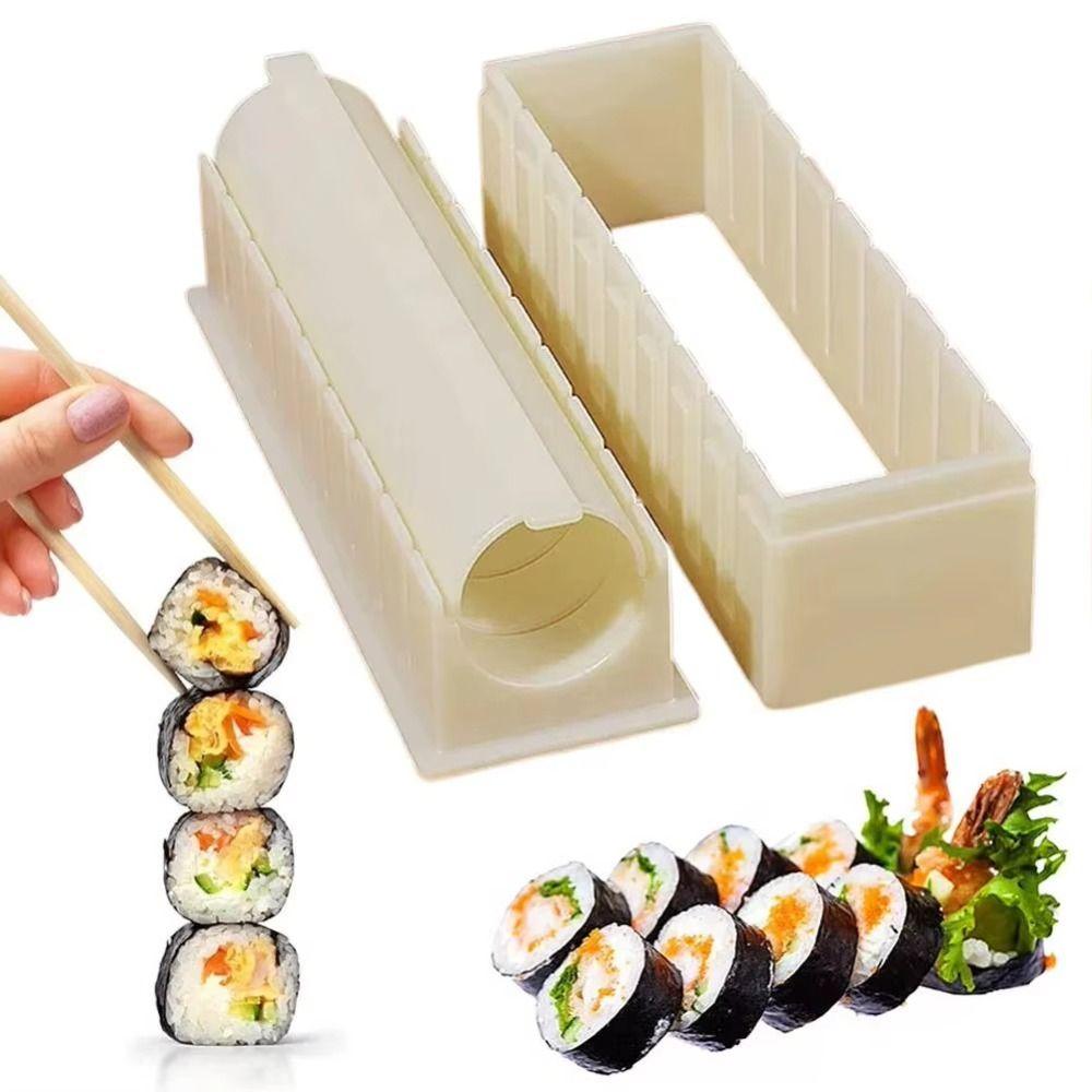 Food Grade Sushi Rolls Mold Set Reusable Sushi Making Tool Set Quick Sushi Roller DIY Sushi Making