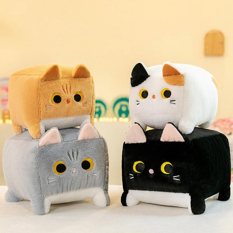 Popular Square Cat Gives Friend Birthday Gift Shopping Mall Scratching Machine Doll