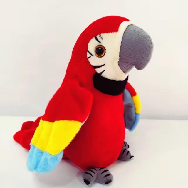 Pappagallo parlante giocattoli di peluche elettronici che parlano registrano ripetendo carino morbido animale di peluche uccello bambola bambini bambini regalo per bambini