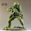 Elite Kampfsoldat Figur Grün Militärmänner Statue Sammlerstück Mini Soldatenstatue für Desktop-Dekor Militärbegeisterte Geschenk