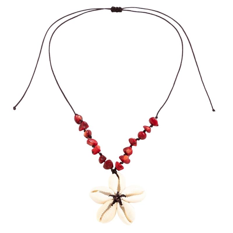 

Simple Shell Flower Pendant Necklace Fashion Collar Necklaces Clavicle Chain Choker Necklace Ethnic Style Jewelry 1