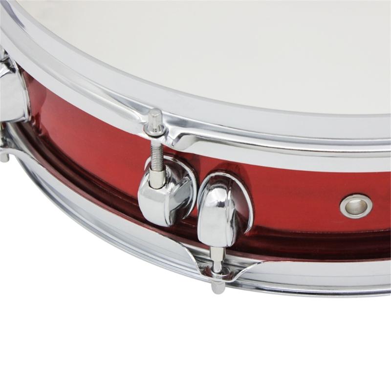 14inch Snares Drum Percussions Instrument with Drum Key, Drumsticks and Strap Student March Snares Drum Musical Toy
