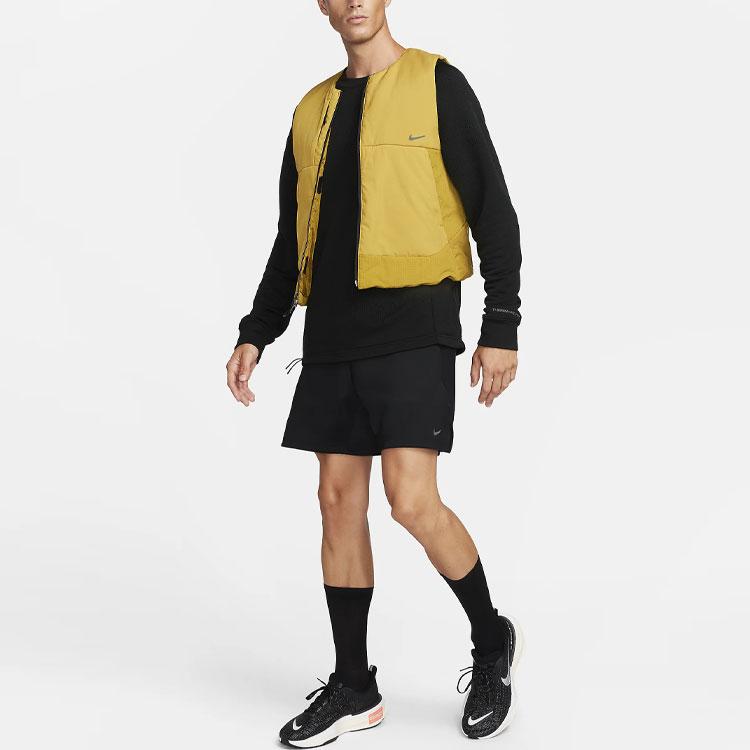 Nike THERMA FIT ADV Vests Men's Yellow Crew Neck Moderate Other FD0412-716