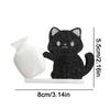 Magnetic Cat Hair Storage Memorial Box Cartoon Cat Pushing Vase Decor  for Home Decoration