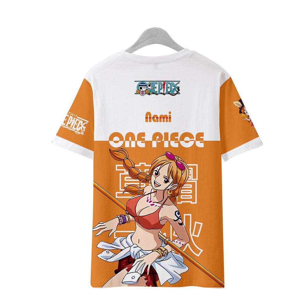 11 barev ONE PIECE Anime Dámské Pánské Trička Kreslený Potisk O-Výstřih Oversized Krátký Rukáv Módní Pánské Oblečení Streetwear