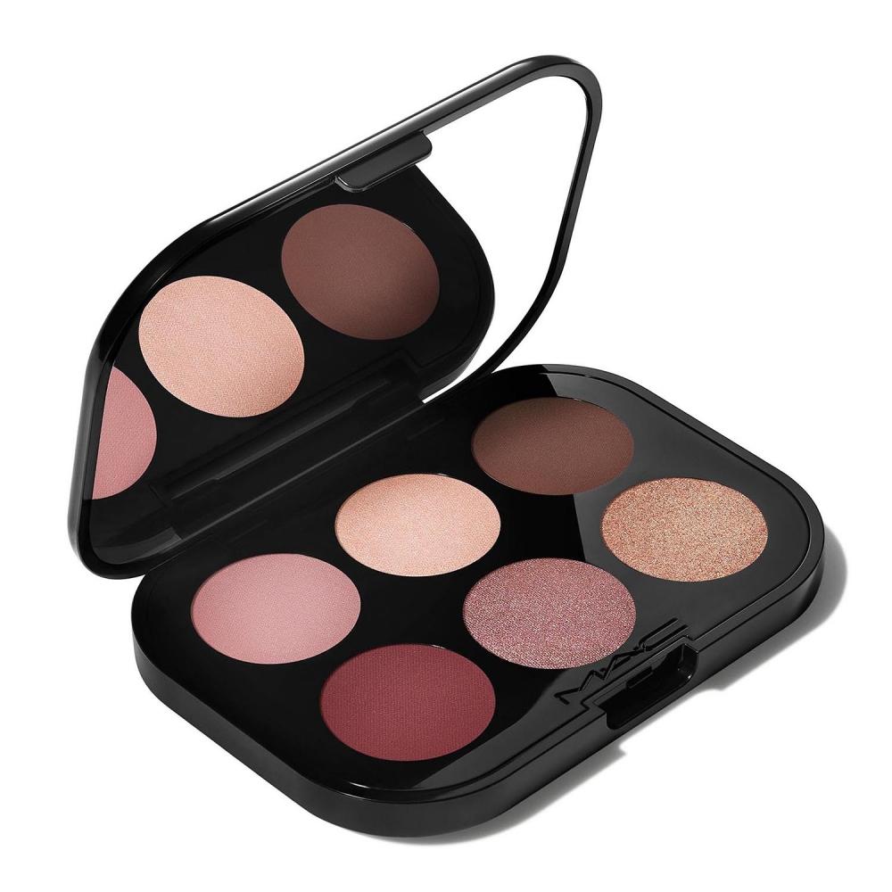 Mac Connect In Colour Eye Shadow Palette  Embedded In Burgundy 