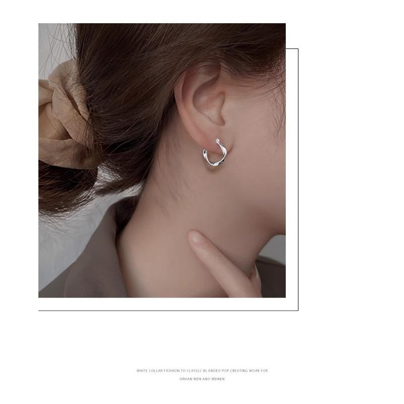Möbius Ring Earrings for Women New High-end Earrings Niche Design Earrings