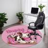 1pc Cowgirl Cow Office Round Rug, Non-slip, Soft and Durable Office Rug for Interior Decoration, Perfect for Office,Decoration Yy260204013