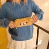 Rilakkuma Japanese Style Plush Pencil Case - Cute Bear Stationery Bag for Students