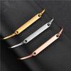 SQSimple and versatile stainless steel women's bracelet a long, smooth, personalized DIY bracelet with private engraving holiday