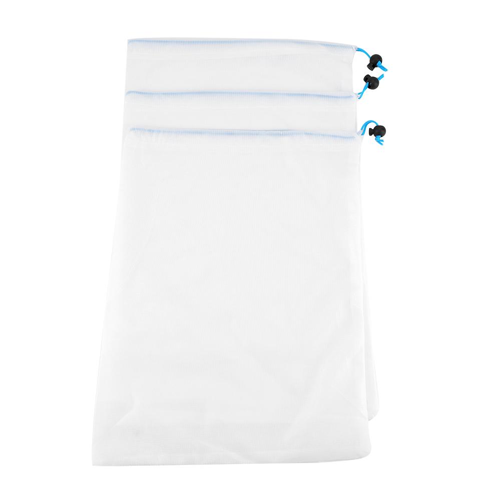 11 Stück Wiederverwendbare Kordelzug-Netzbeutel Obst Gemüse Säcke Aufbewahrung Spielzeug Beutel Einkaufstasche