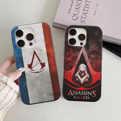 A-Assassin S -Creed Gaming Coque de Téléphone Transparente en Carton Ondulé Souple Pour IPhone 17 15 16 11 12 13 14 Pro Max Plus Pro
