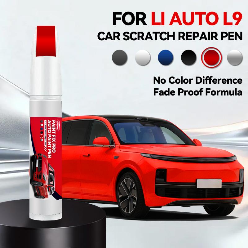 Für LI AUTO L9 1990-2026 Lackreparaturstift Ausbesserungsstift Kratzerentferner DIY Autozubehör Schwarz Weiß Silber Blau Rot