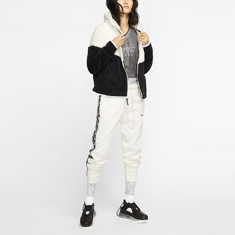 Nike Sportsklær Windrunner Color Block Hettejakke Damejakke Svart Hvit BV5469-133