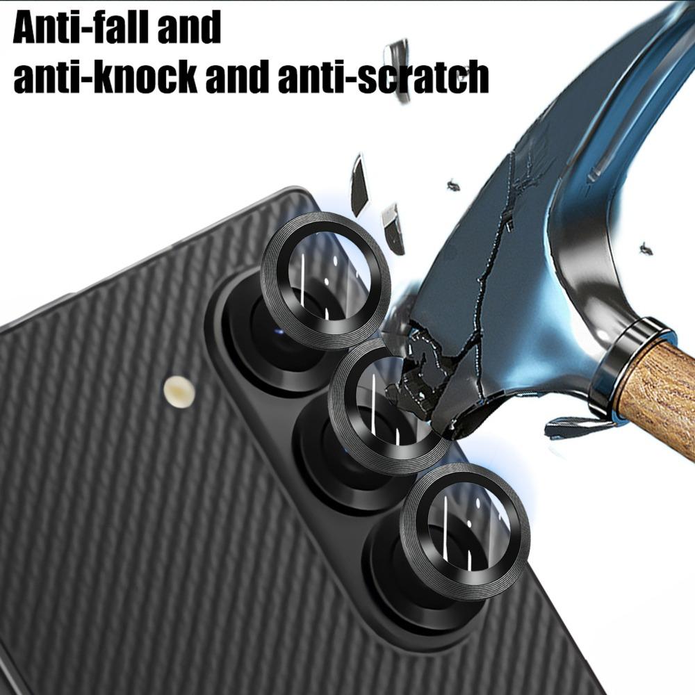 1-2PCS Alloy Metal Ring Clear Camera Lens Protector Film For Samsung Galaxy Z Flip 7/Fold 7 Anti-Scratch Tempered Glass Lens Cap