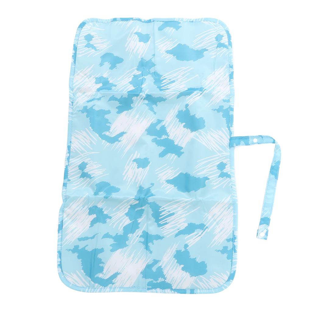 Diaper Changing Pad Waterproof Foldable Portable Nylon Baby Changing Mat for Home Car Outdoor Aqua