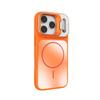 iPhone 17 Pro Max Magnetic Lens Bracket Case with AG Back Panel - 16P Protection