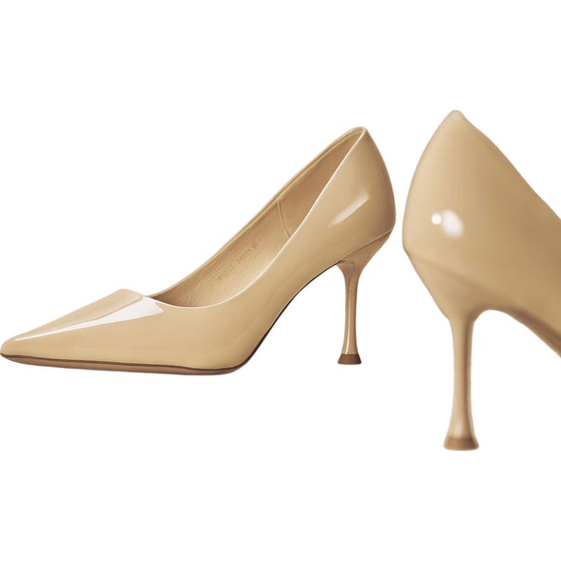 BAISTU Women s Pointed Toe High Heels 38