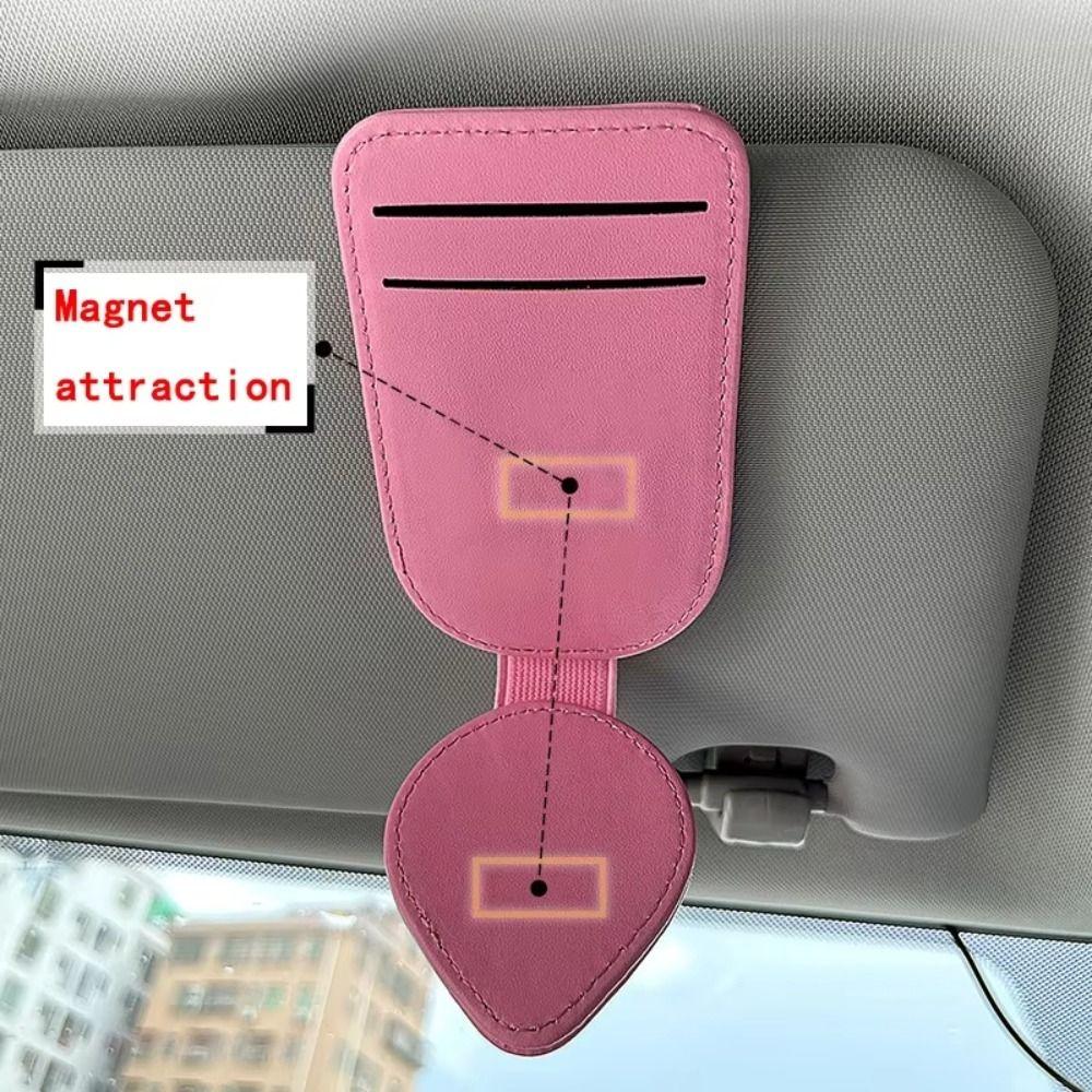 Universal Car Sunglasses Holder Portable Sun Visor Storage Bracket Auto Glasses Clip  Car Interior