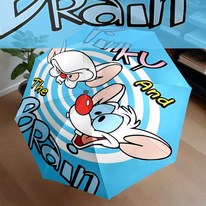 Pinky Brain Adventure Umbrella 8-Frame for Travel, Camping, Casual Lightweight Portable Umbrella, Essential for Every Family Holidays Gift