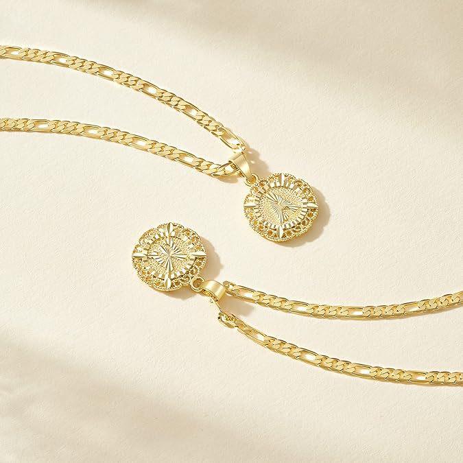 Versatile Alphabet Pendant Figaro Chain Necklace - High-End Light Luxury Clavicle Chain, 26 Letters Available