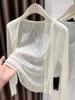 Korean Style Ice Silk Knit Women’s Cardigan & Camisole Set - Summer 2026 Button Shawl Dress Cover-up