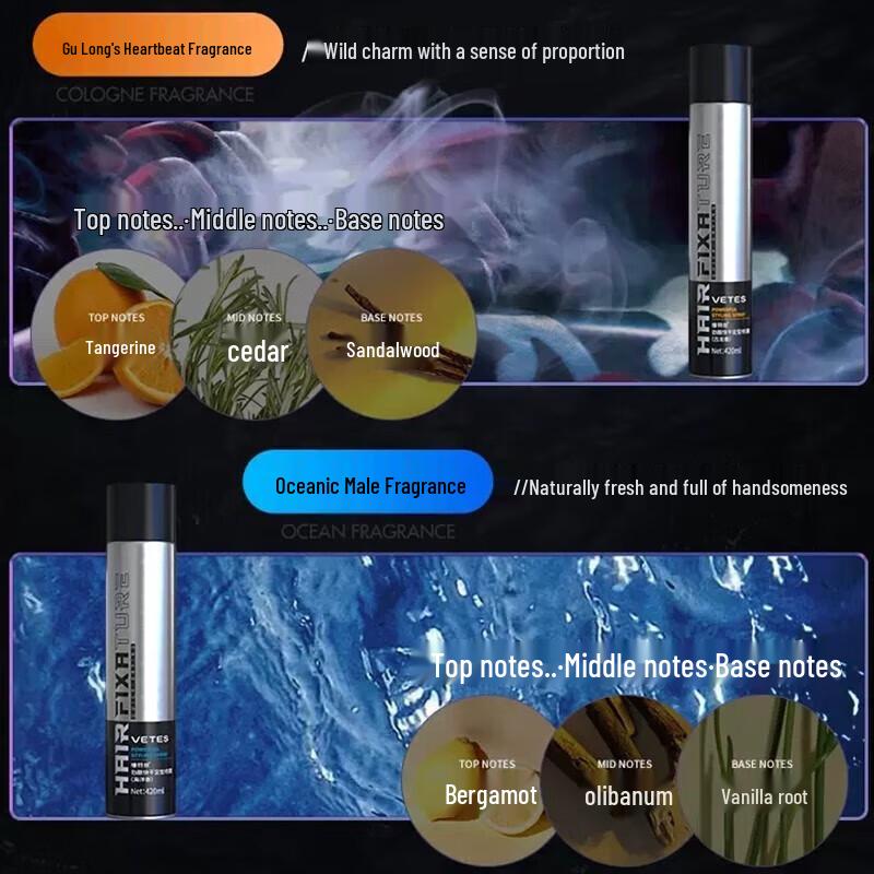 VTS Men's Mattifying Volumizing Hair Styling Spray