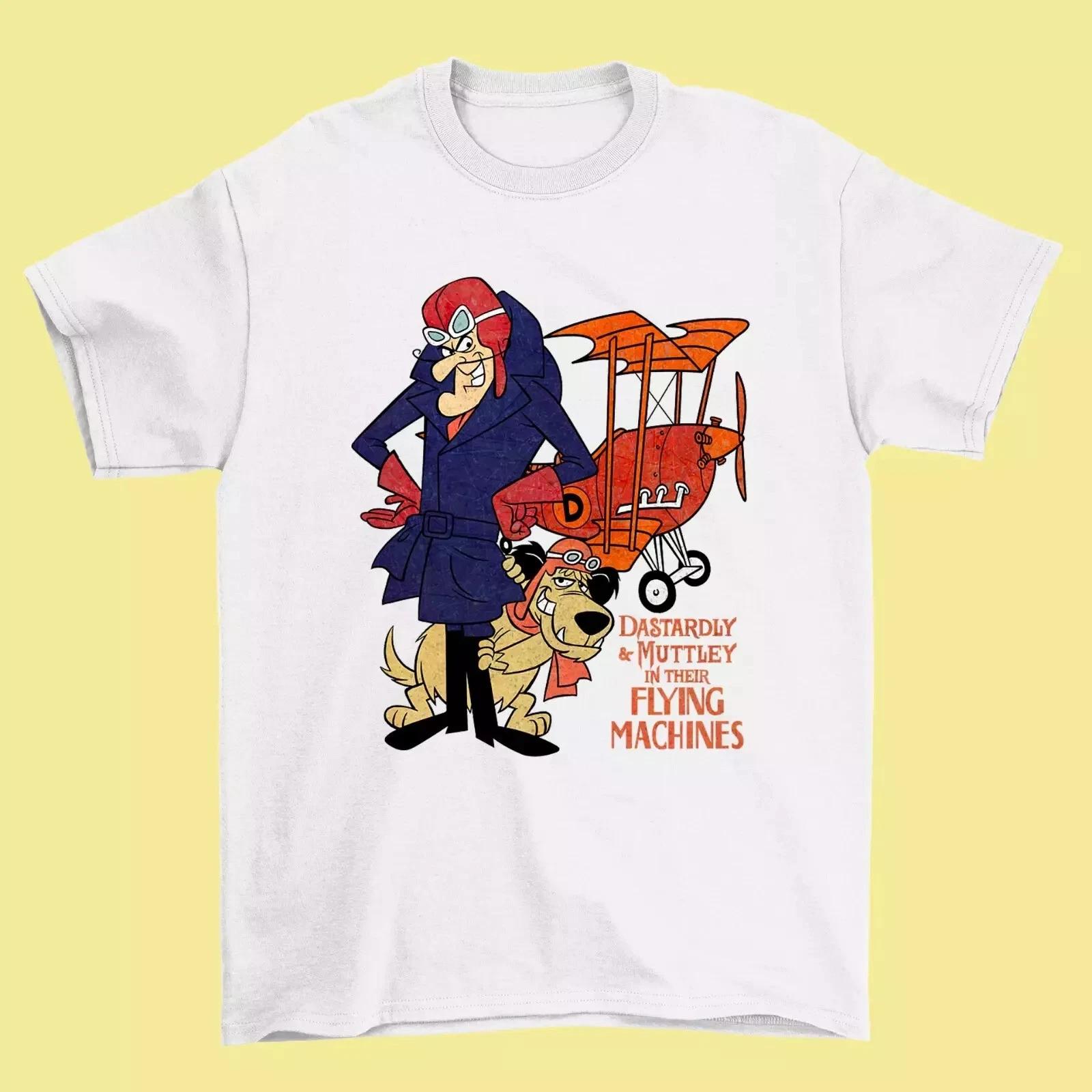 Dastardly and Muttley in Their Flying Machines 60s Wacky Races T-shirt N0609_... M