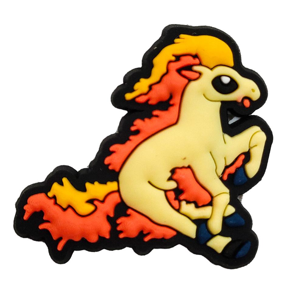 

Мультяшные клоги Пикачу Покемон с пряжками-цветами - Аксессуары для обуви из мягкой резины