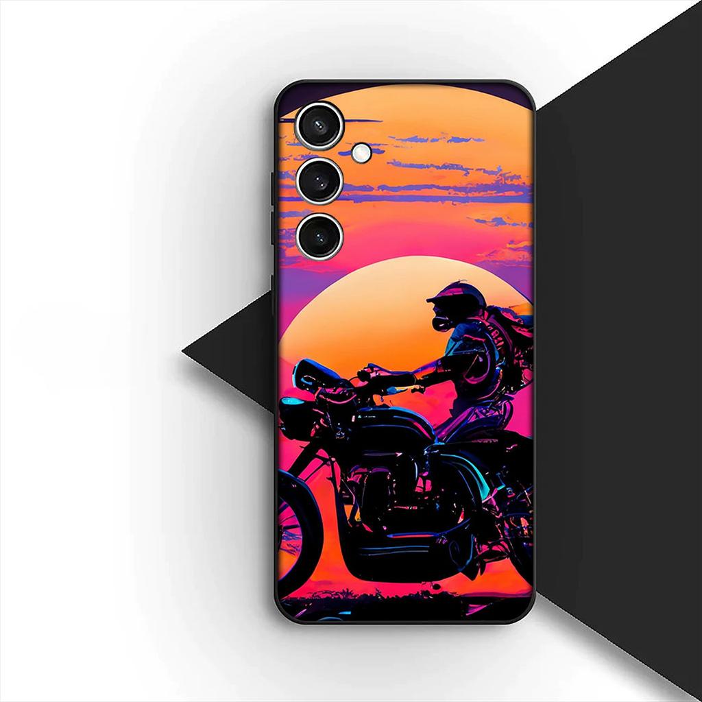 Cover for Samsung Galaxy S20 S22 S21 FE Ultra Plus A07 A17 A15 A16 A25 A57 A37 Phone Case Motor 1N23456 Motorcycle Motorbike