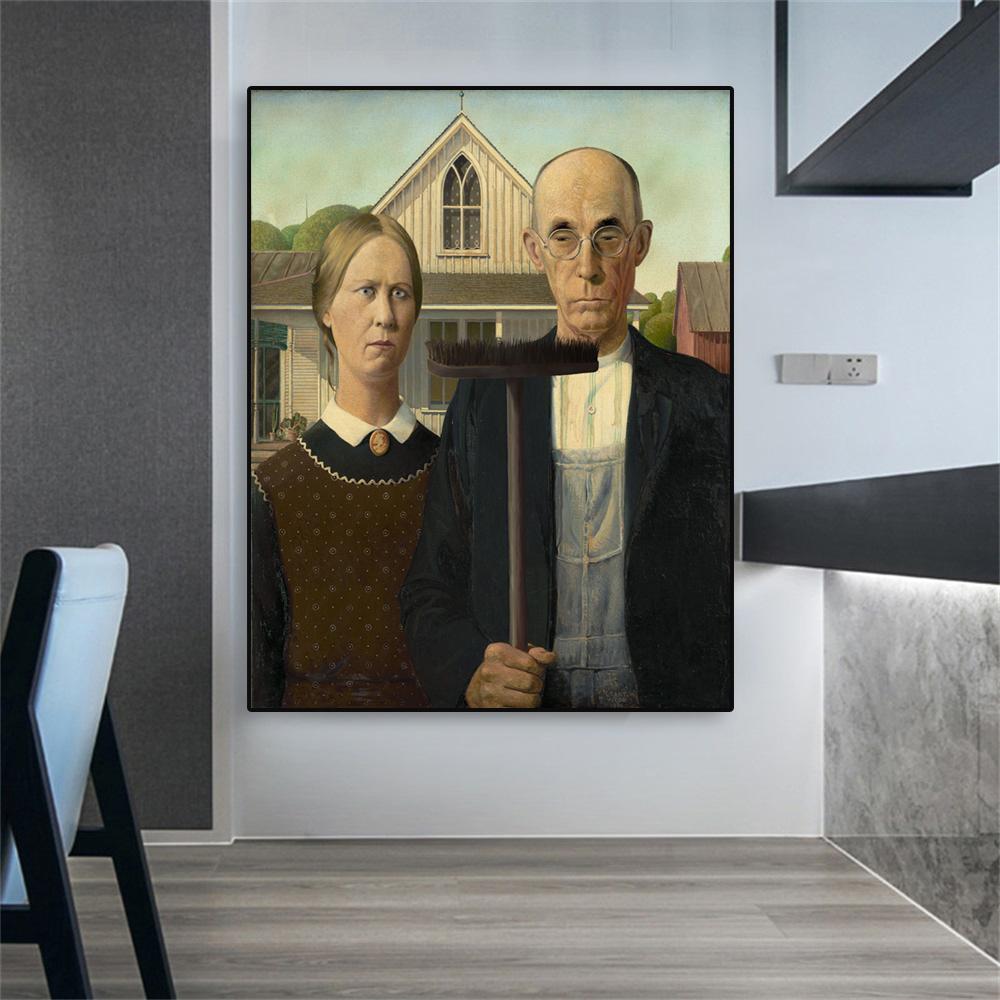 Vintage Funny Altered Art Poster Famous Portrait Prints Medieval Ltalian Oil Painting Canvas Painting Wall Art Living Room Decor