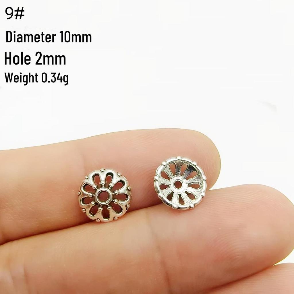 Tibetan Silver Flower Tray Spacer for DIY Bracelets & Jewelry