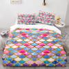 Mermaid Tail Duvet Cover King Queen Size Kids Fish Scales Bedding Set Girly Ocean Animal Princess 2/3pcs Polyester Quilt Cover