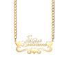 Atoztide Custom Necklaces Personalized Stainless Steel 4mm NK Cuban Thick Chain Pendant Letter for Women Jewelry Gift