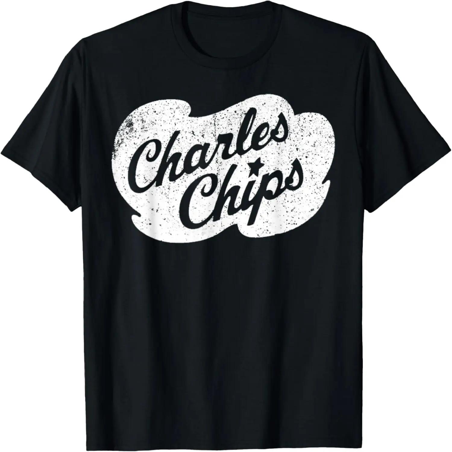 Vintage Charles Chips Vintage Retro T-Shirt S