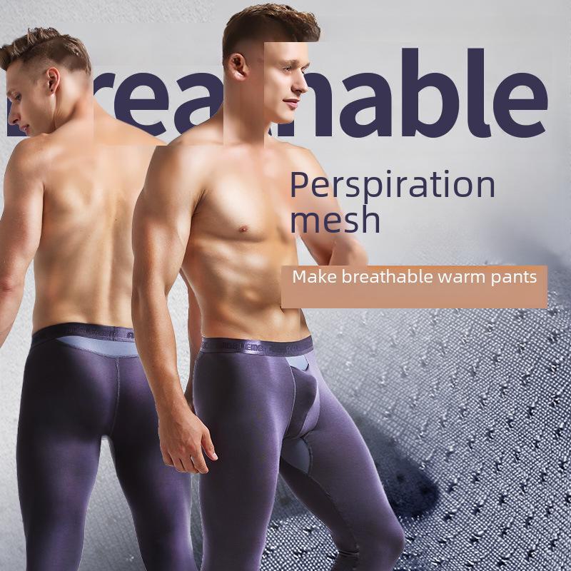 Slim Fit Leggings im Bullet-Stil für Herren, warm, für Herbst und Winter