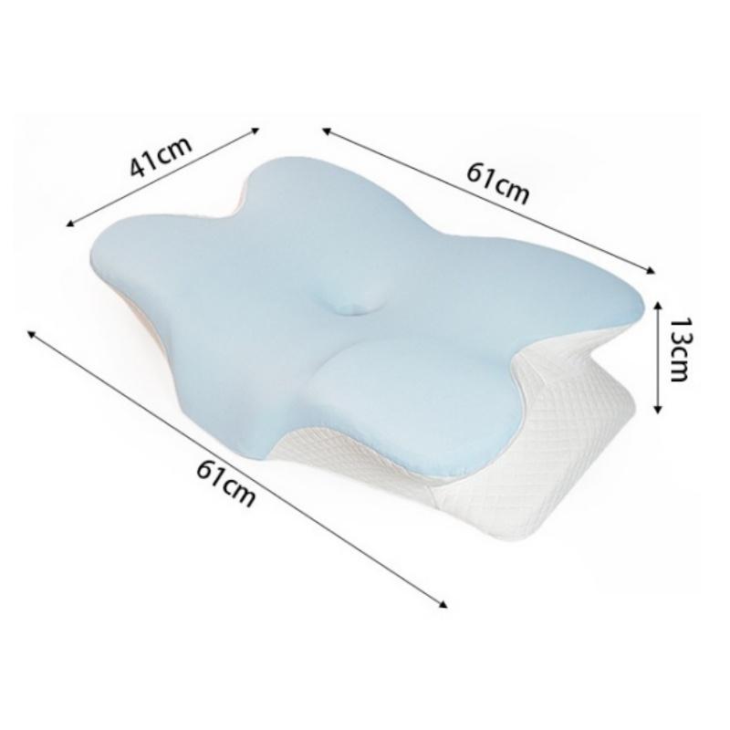 Large Ergonomic Cervical Pillow Memory Foam Sleeping Pillow Butterfly Shape Orthopedic Pillow Improve Sleep Quality