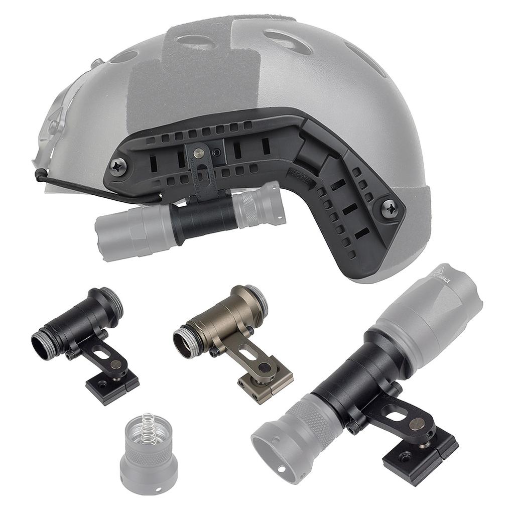 SS Precision MAX ARC Helmhalterung für SureFire M300 M300B M300C M300V Licht MICH2000 Fast Helm Seitenrail Taschenlampenhalterung
