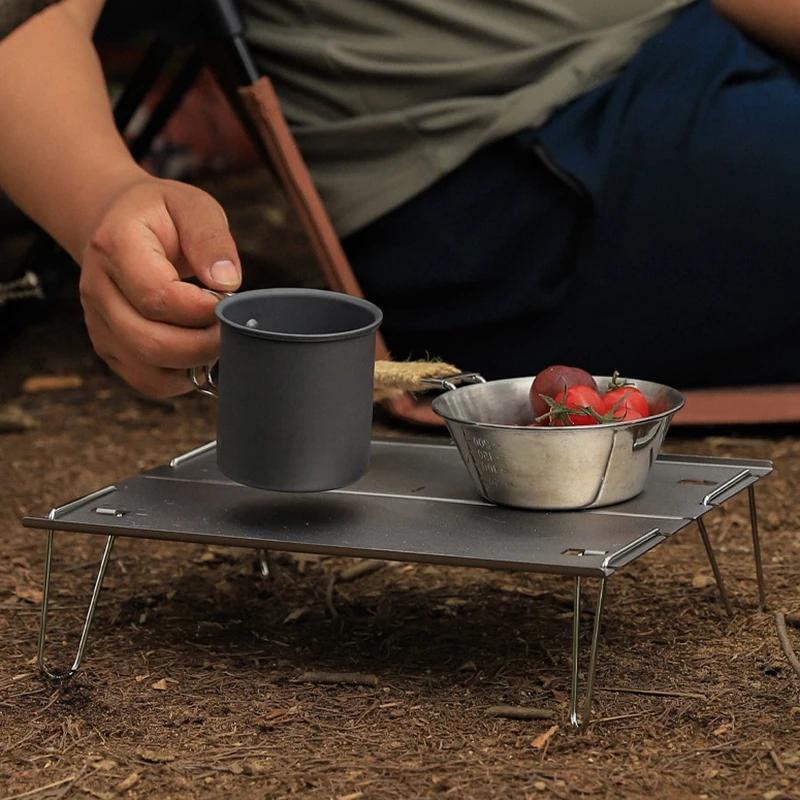 300ML Alumina Folding Cup Ultra-Light Mug Outdoor Camping Mug Mini Water Cup Travel Picnic Coffee Cup Hike Outdoor Drinkware