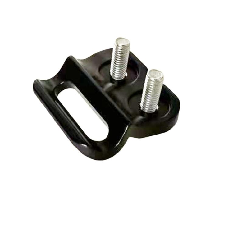 Metal Road Bike Front Mount Part, Fixing Plate with Countersunk Openings for Repair, Maintenance Tasks, Service Use, and Daily Work