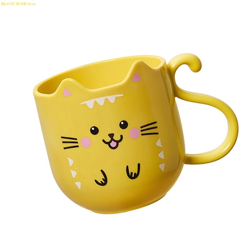 NEW Lovely Kitten Toothbrush Holder And Mouthwash Cup For Kids And Adults Toothbrush Cup Bathroom Cups