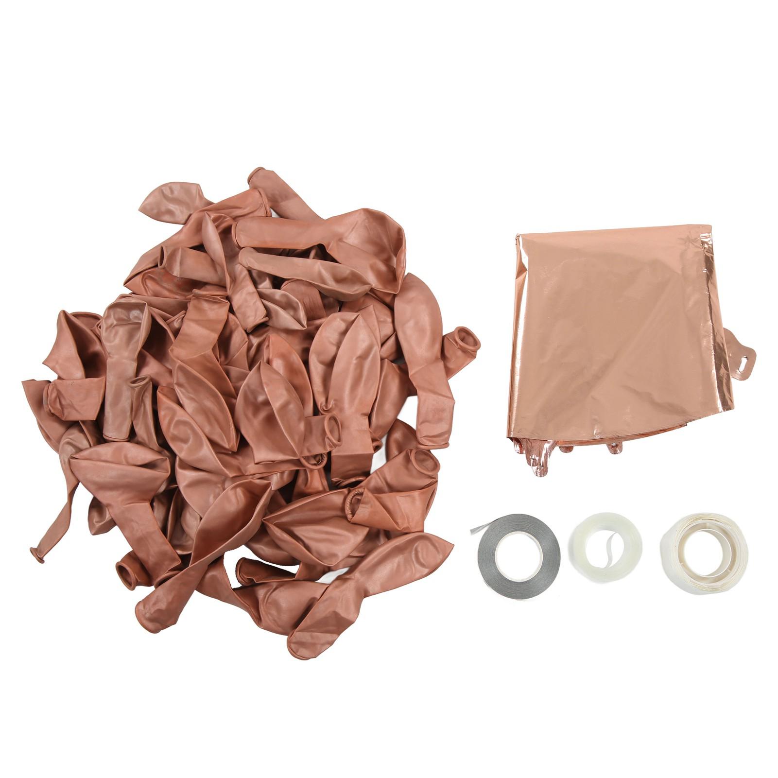 

Комплект гирлянд из воздушных шаров, великолепный натуральный латексный материал, прочный, широкое применение, праздничные шары для части Rose Gold