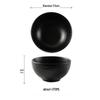 ZISIZ Ceramic Frosted Rock Grain Bowl Set