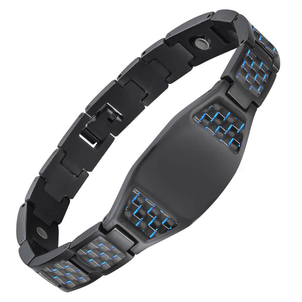 Herren 4-in-1 Magnetisches Titan- & Edelstahl Germanium Energiearmband