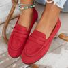 Ladies' Retro Lazy Loafers Soft Soled Bean Shoes Flat Single Shoes