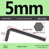 Medium Carbon L-type Hex Key Wrench, Hardened Steel, Black Oxide, 2mm-8mm