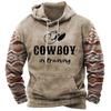 Vintage 3D Print Men's Hoodies Indian Style Pullover Oversized Casual Sweatshirt Tops Male Daily Streetwear Y2k Clothing For Men